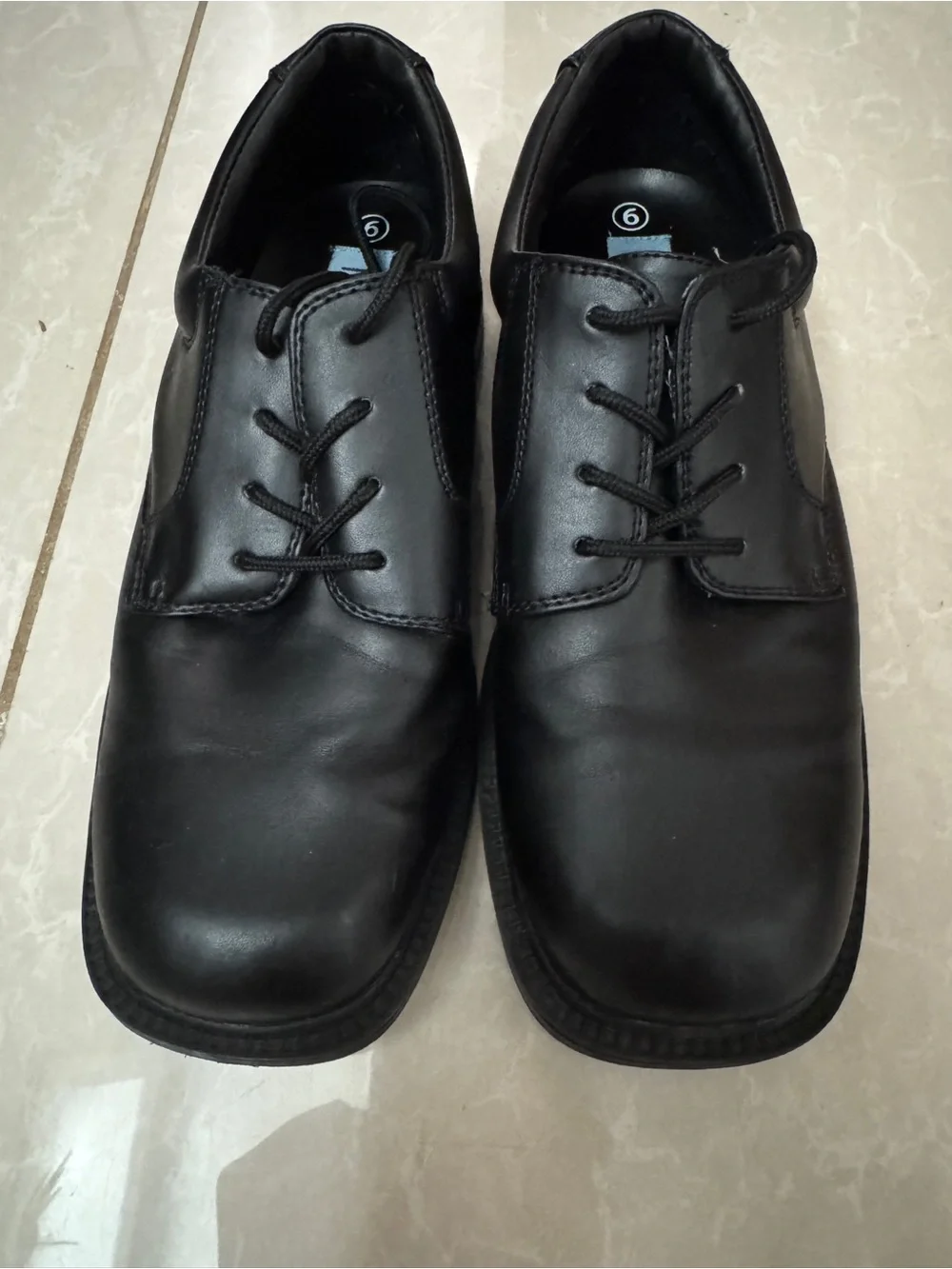 Men's Black Lace-Up Oxford Dress Shoes